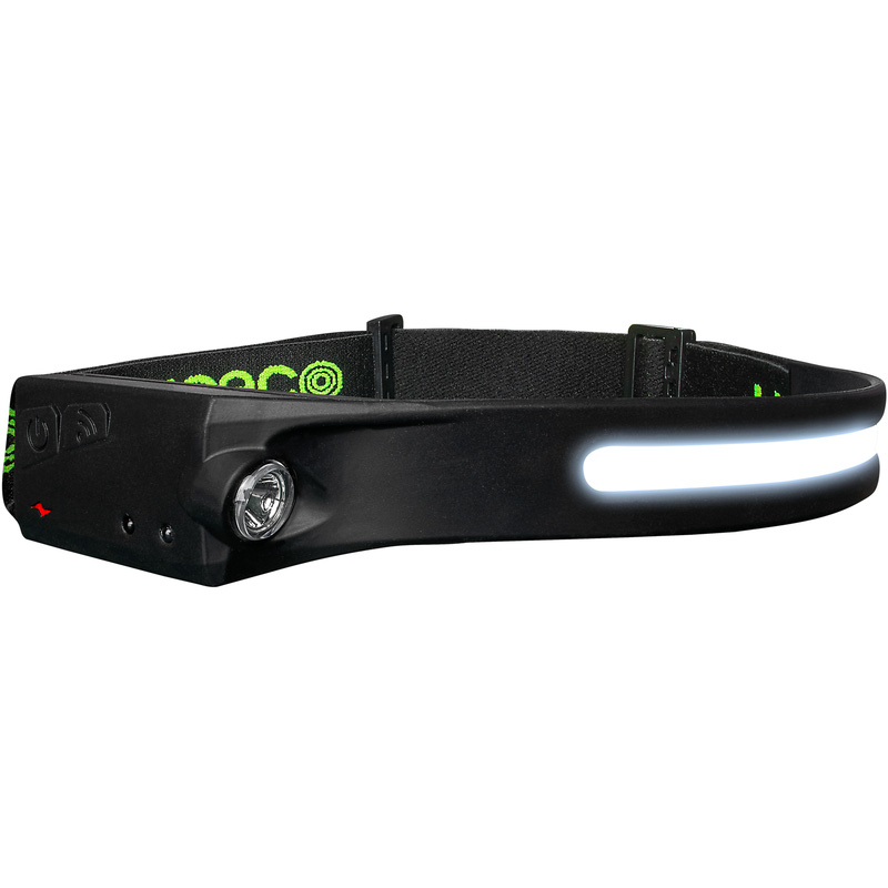 Luceco Flexible USB Head Torch with Motion Sensor 350+150lm