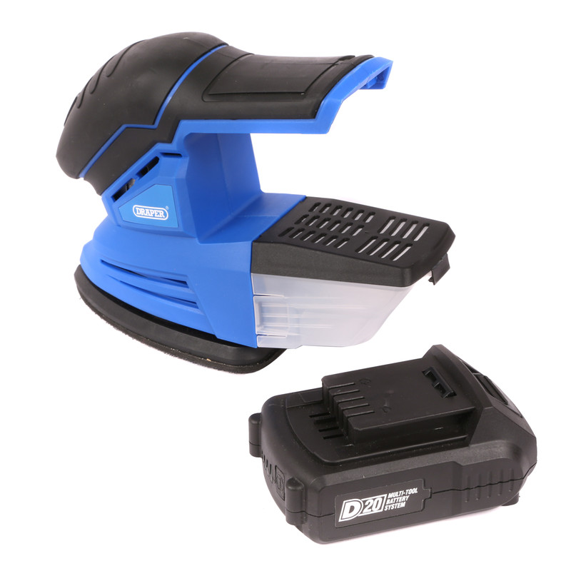 Draper D20 20V Li-Ion Cordless Detail Sander 1 x 2.0Ah