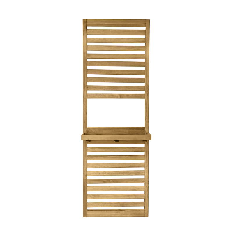 Forest Garden Slatted Wall Planter 2 Shelves 180cm(h) x 60cm(w) x 18cm(d)
