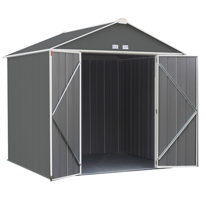 Rowlinson Metal Ezee Shed Grey 8' x 7'