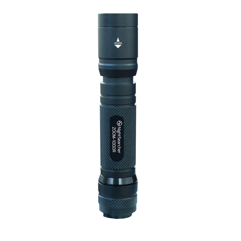 Nightsearcher Zoom Rechargeable Flashlight 1000lm