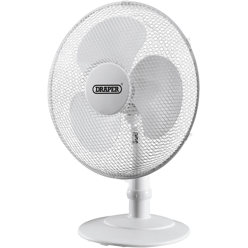 Draper Desk Fan 16"/400mm 45W 230V