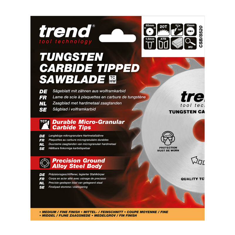 Trend Craftpro Mini Sawblade 85 x 20T x 10mm