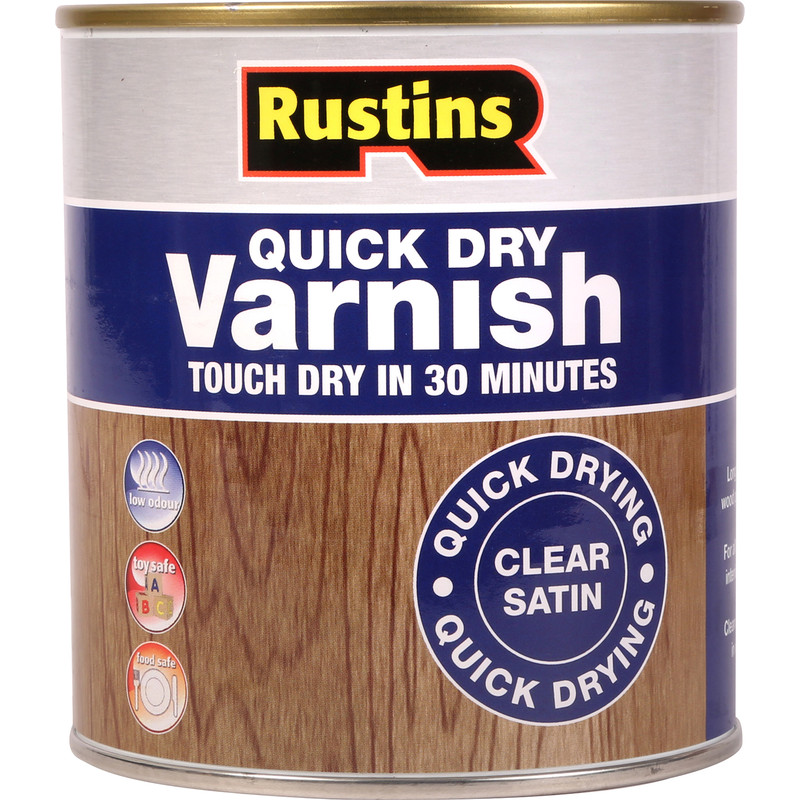 Rustins Quick Dry Varnish Satin Clear 500ml