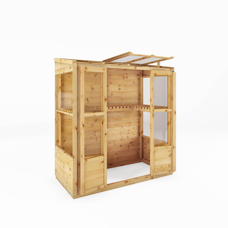 Mercia Traditional Tall Wall Greenhouse 6' x 3'