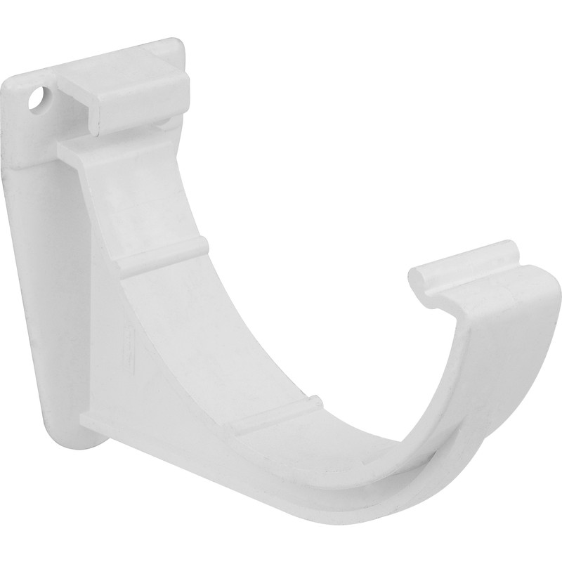 112mm Half Round Fascia Bracket White