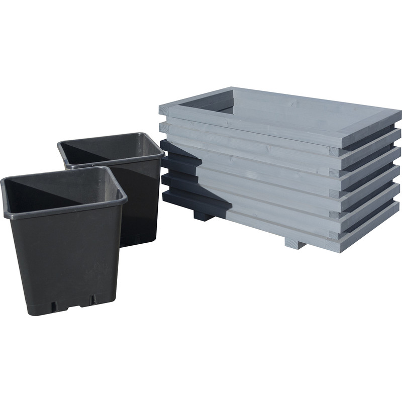 Rowlinson Sorrento Rectangular Planter 33.5cm (h) x 59cm (w) x 34cm (d)