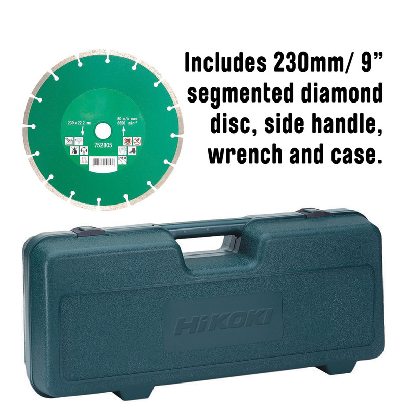 Hikoki 2000W 230mm Angle Grinder 110V