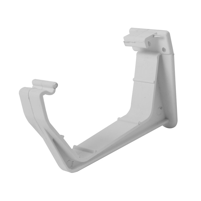 114mm Square Line Fascia Bracket White