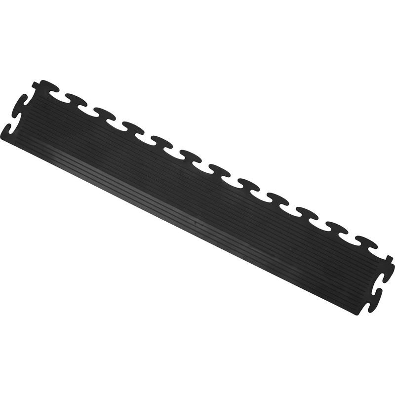 Tuff-Tile Texture Edge 50cm - Black