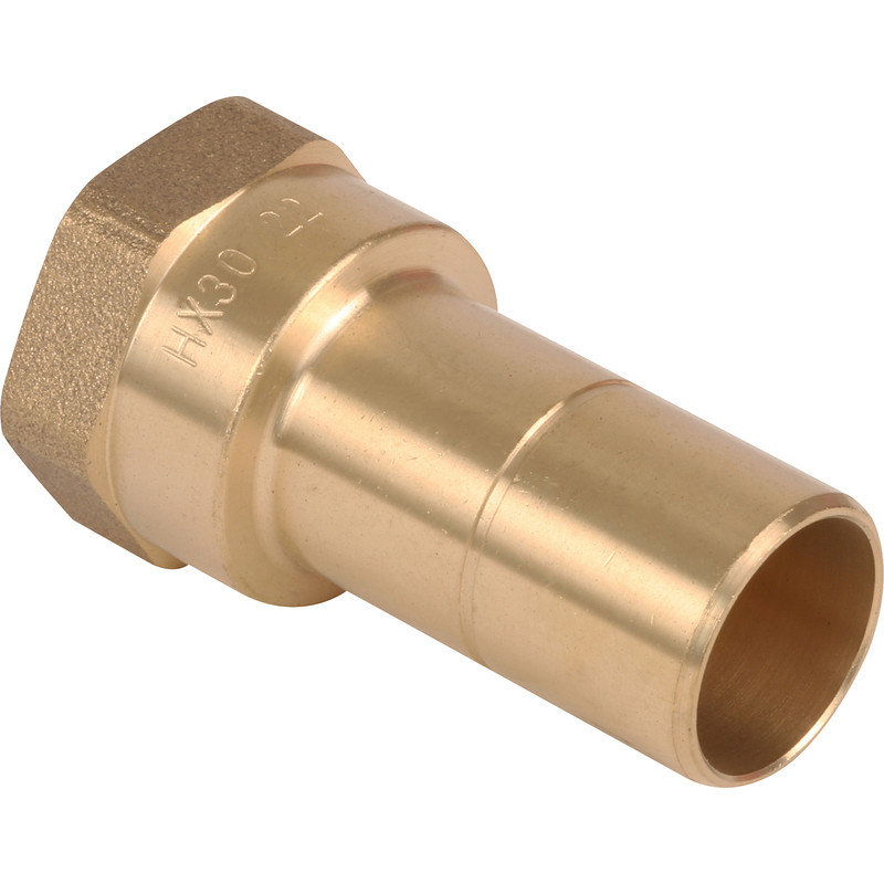 Hep2O Female Adaptor Brass Spigot 22mm x 3/4"