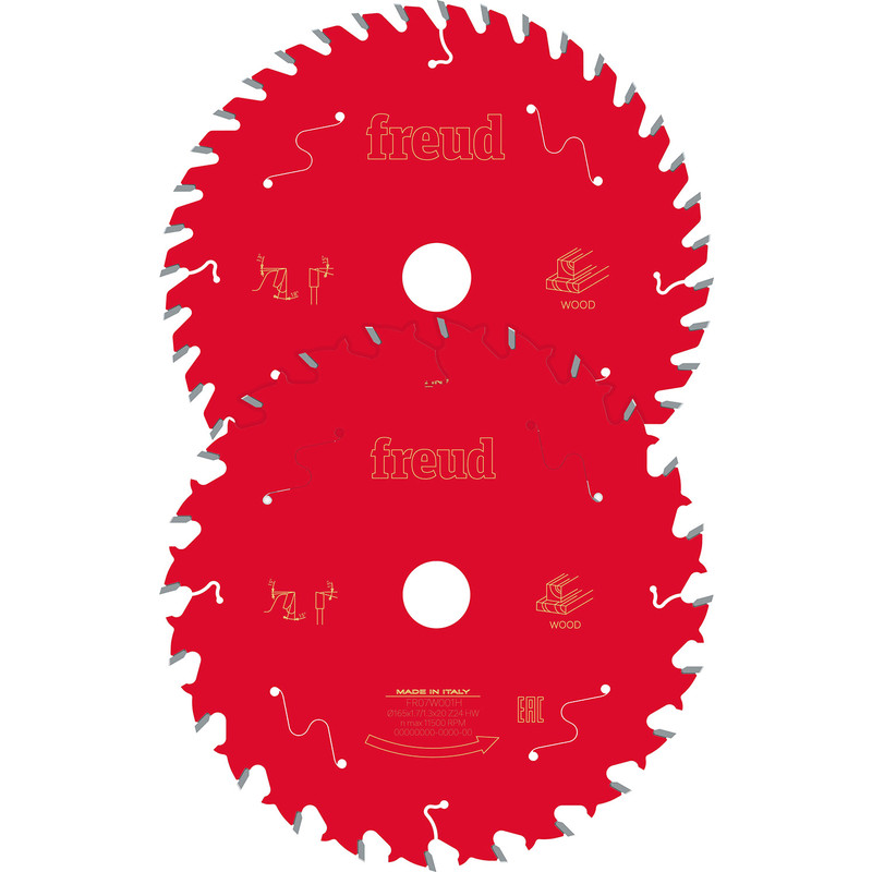 Freud Circular Saw Blade Twin Pack 165 x 20 x T24/T40