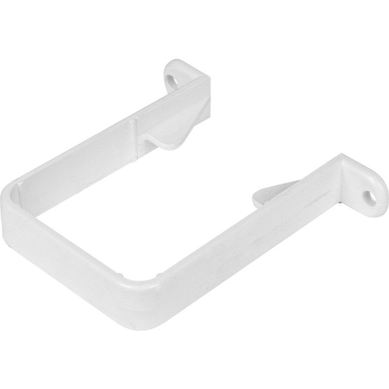 65mm Square Downpipe Clip White