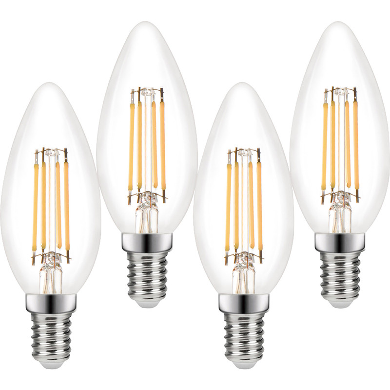 Wessex LED Filament Dimmable Candle Bulb Lamp 3.4W SES 470lm
