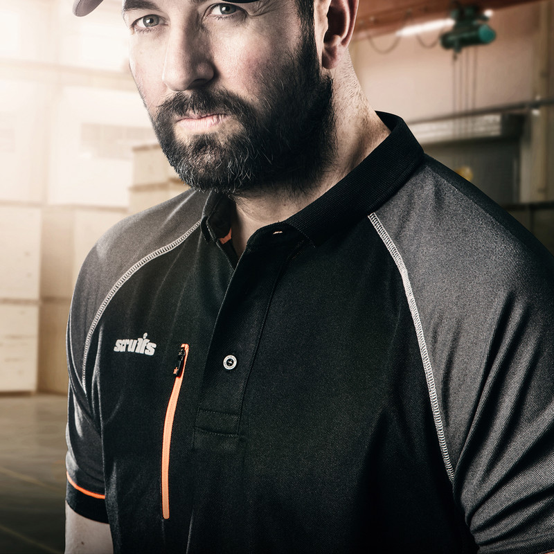 Scruffs Trade Active Polo Large Black