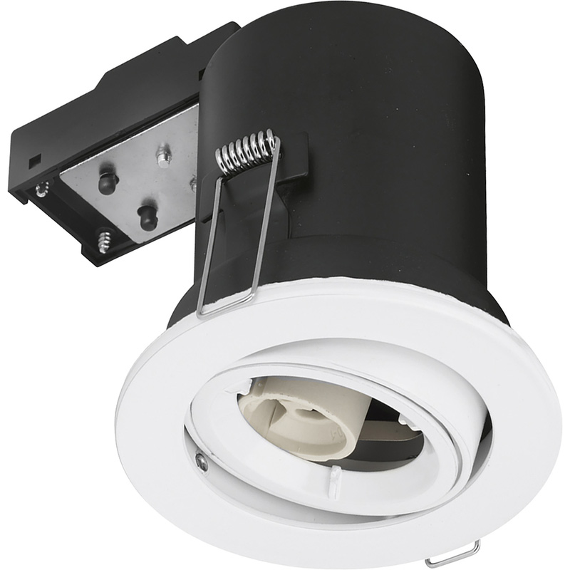 Fire Rated Cast Adjustable GU10 Downlight White