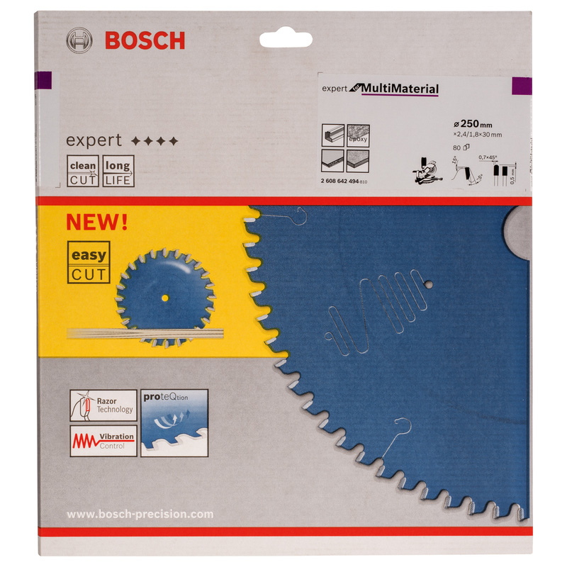 Bosch EXPERT Multi Material Circular Saw Blade 250 x 30 x 80T