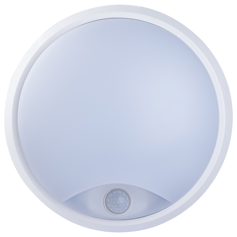 Luceco Eco LED Round Bulkhead IP54 PIR 10W 700lm