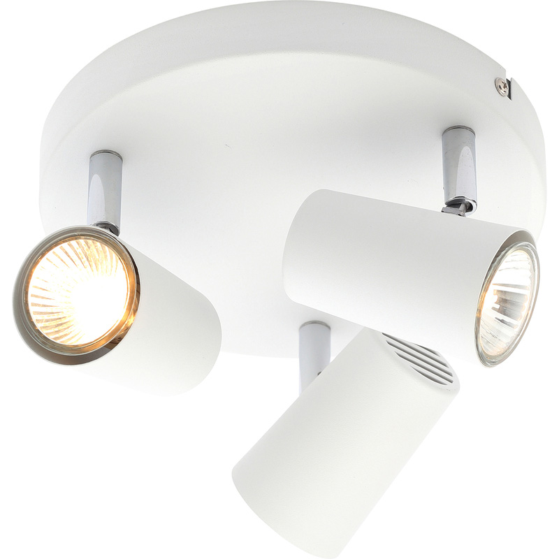 Harvey 3 Light Plate Spotlight White