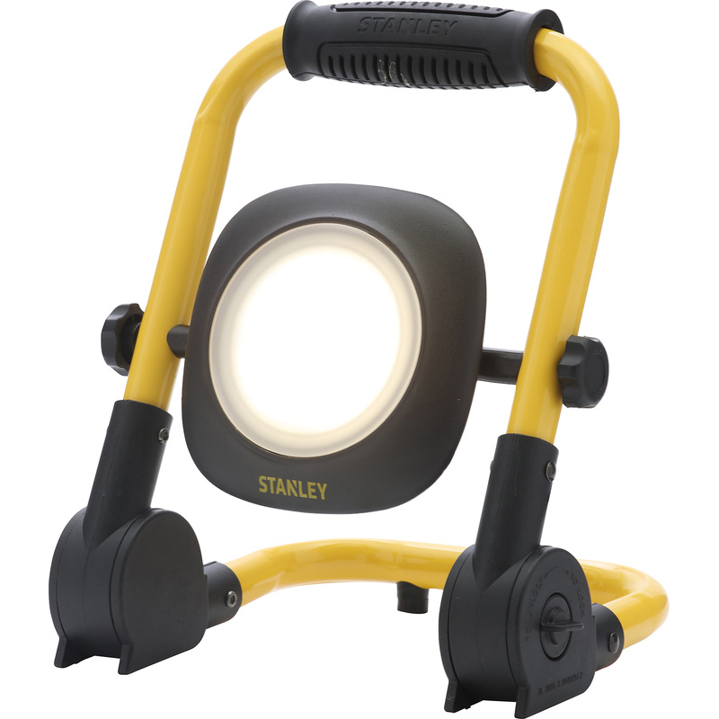 Stanley LED mains powered folding worklight 30W 2100LM 240V Yellow/Black