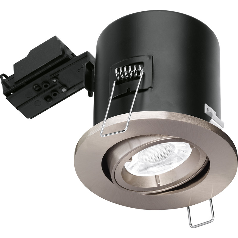 Enlite Adjustable Fire Rated GU10 Downlight EN-FD102SN Satin Nickel