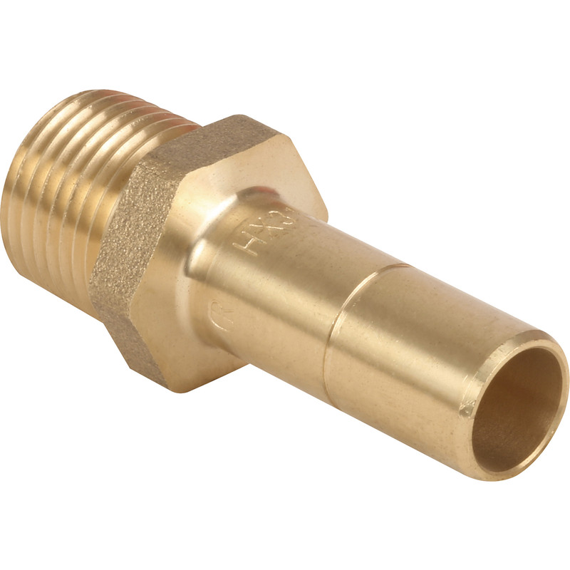 Hep2O Male Adaptor Brass Spigot 15mm x 1/2"