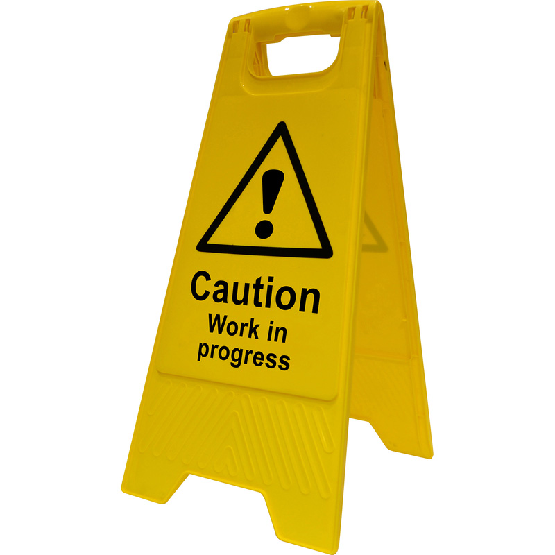 Caution A-Board Work In Progress