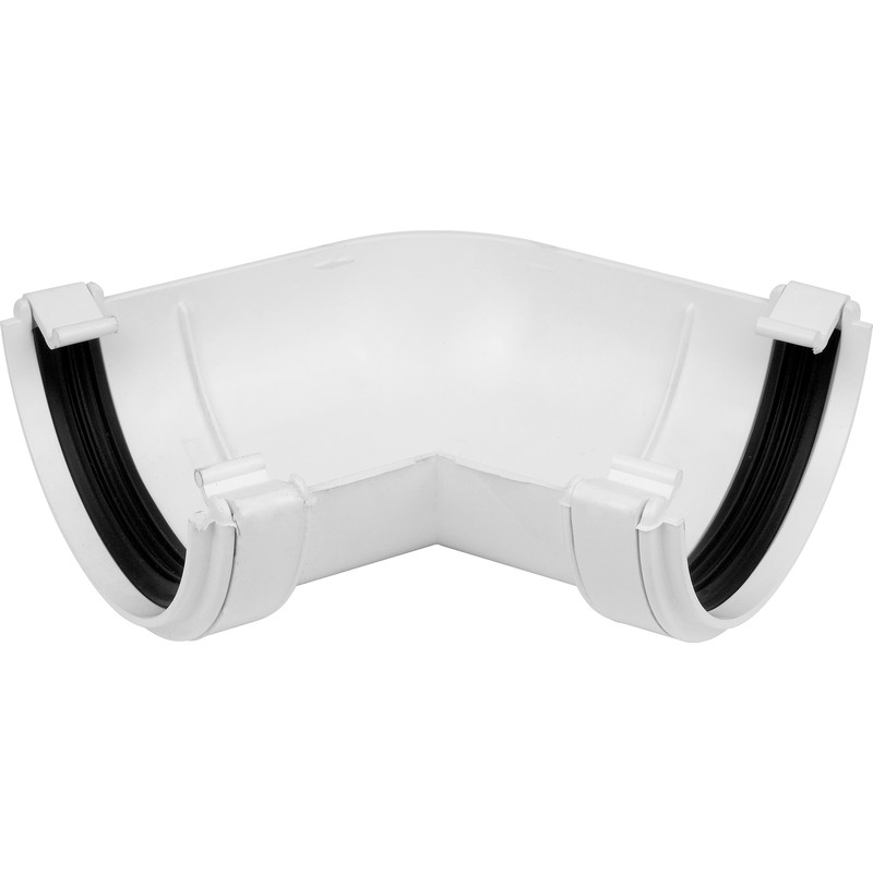 112mm Half Round Gutter Angle 135° White