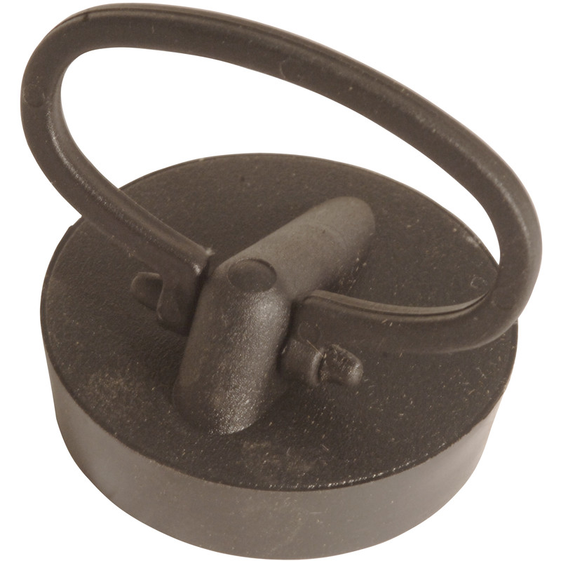McAlpine BP3H Black PVC Plug & Handle 1 1/2" (Fits 1 1/4" Waste)