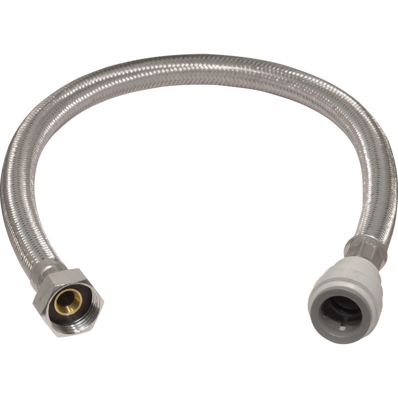 Pushfit Tap Connector 15mm x 1/2" 10mm Bore. 500mm