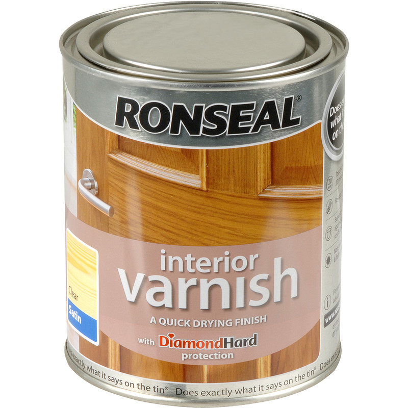 Ronseal Interior Varnish 750ml Satin Clear