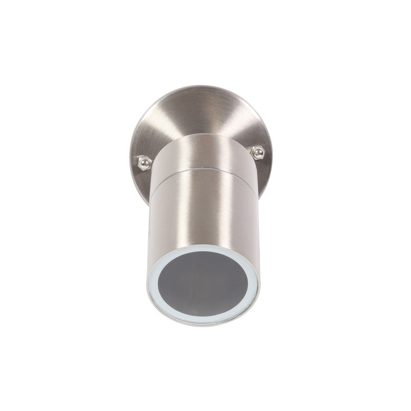 Zink Leto Stainless Steel Adjustable Up Or Down Wall Light IP44 GU10 1 x 35W Max