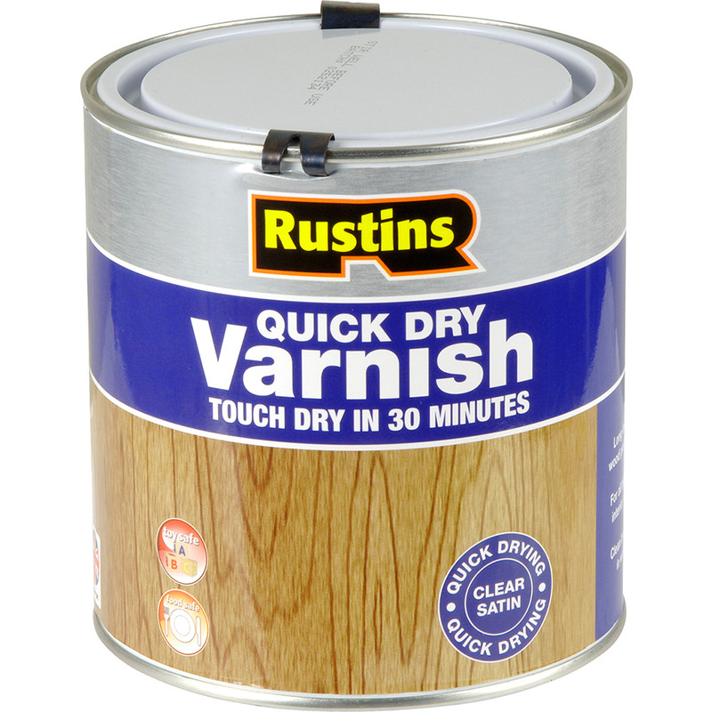 Rustins Quick Dry Varnish Satin Clear 1L