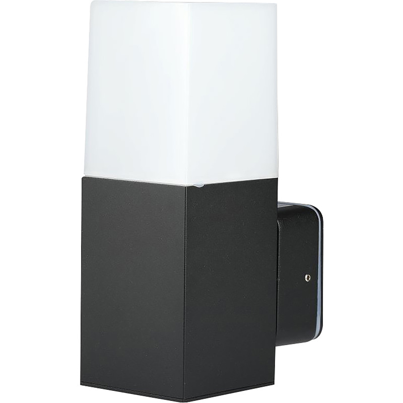 V-TAC GU10 Black Aluminium Outdoor Light IP54 Wall Light