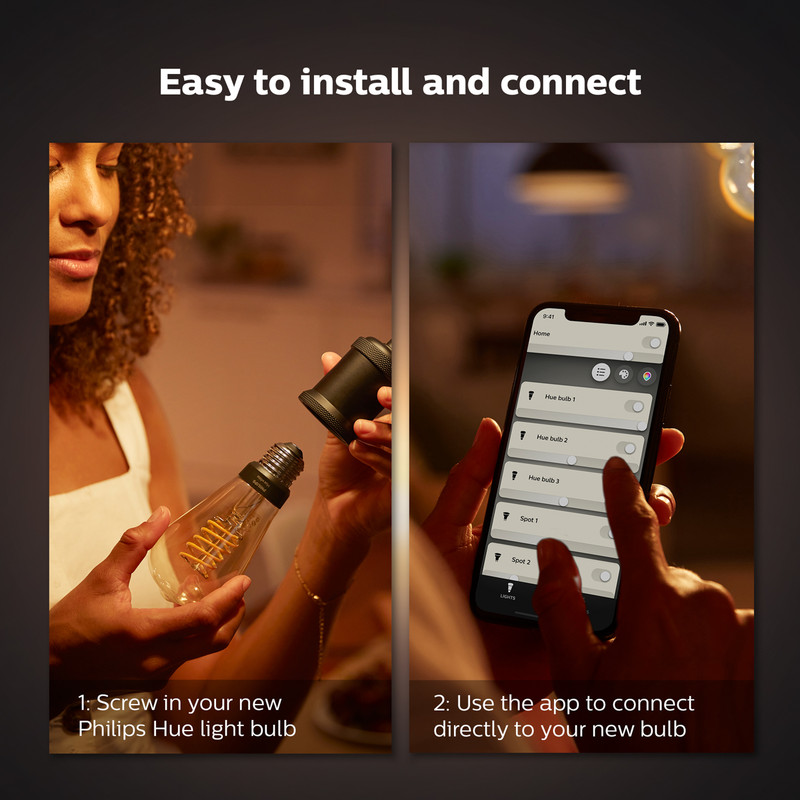 Philips Hue White Filament Bluetooth ST72 E27/ES