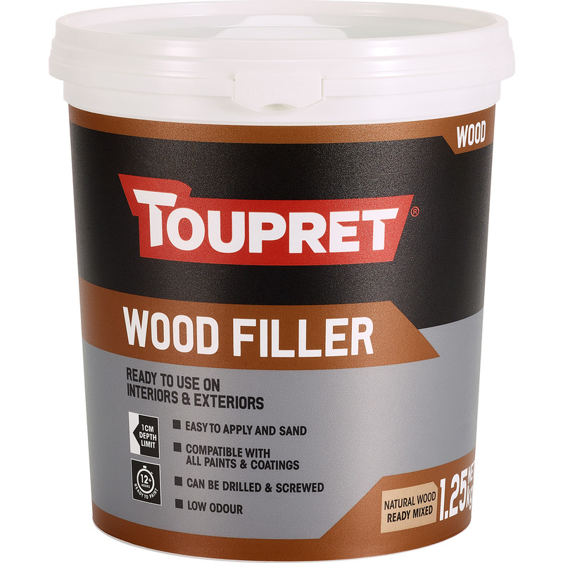 Toupret Ready Mixed Wood Filler Natural Wood 1.25kg