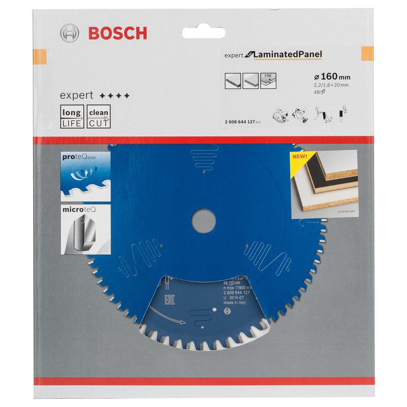 Bosch EXPERT Laminated Panel Circular Saw Blade 160 x 20 x 48T