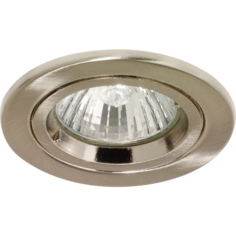 Cast Ring 240V/12V Fixed Downlight Satin Nickel