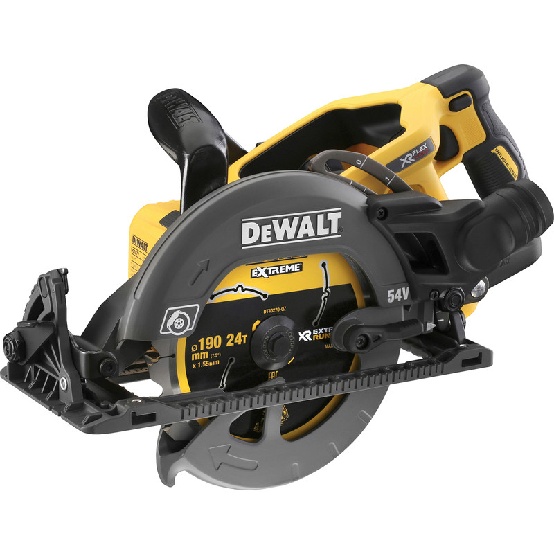 DeWalt54V XR FlexVolt 190mm High Torque Circular Saw 2 x 6.0Ah