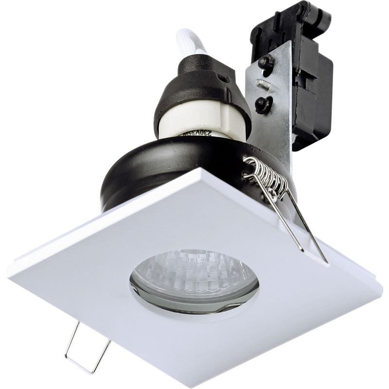 SPA Square Shower Light GU10 7W IP65 White