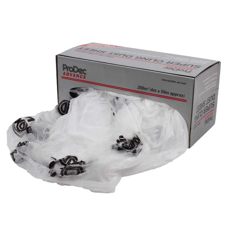 Prodec Advance Super Cling Dust Sheet 4m x 50m