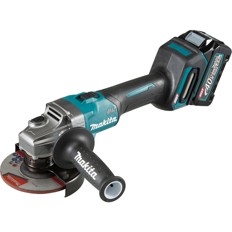 Makita XGT 40V Max Angle Grinder 125mm 1 x 2.5Ah