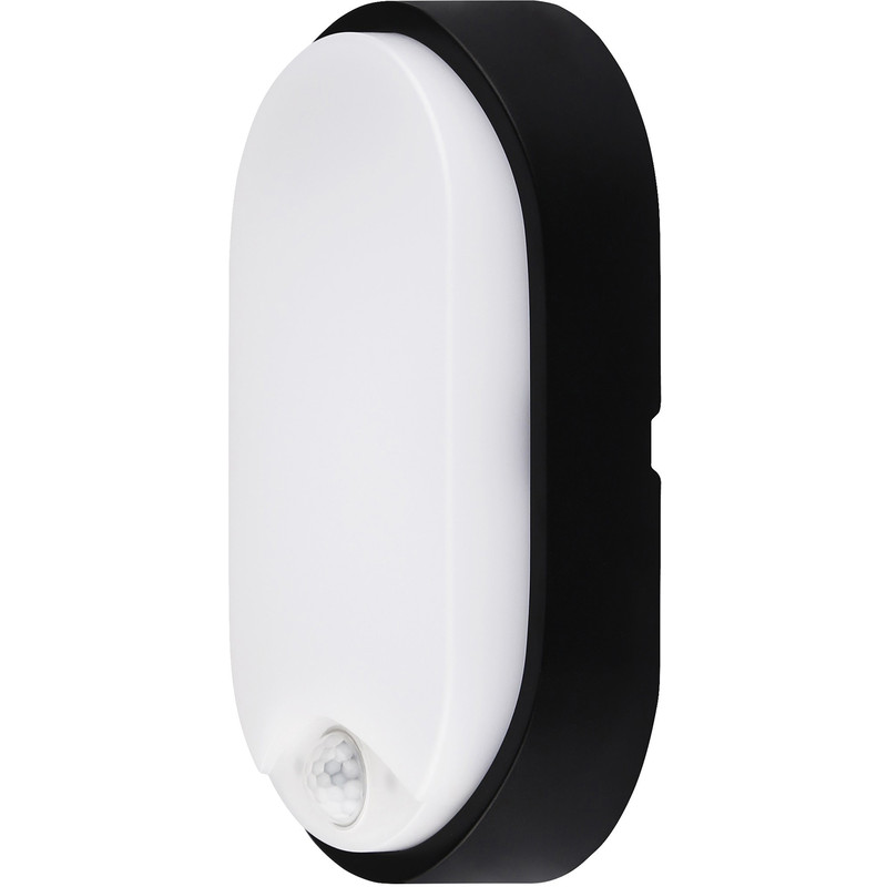 Luceco Eco LED Oval Bulkhead IP54 10W 700lm PIR