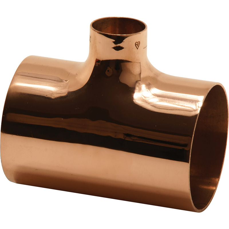 Endex End Feed Reducing Tee 22mm x 22mm x 15mm