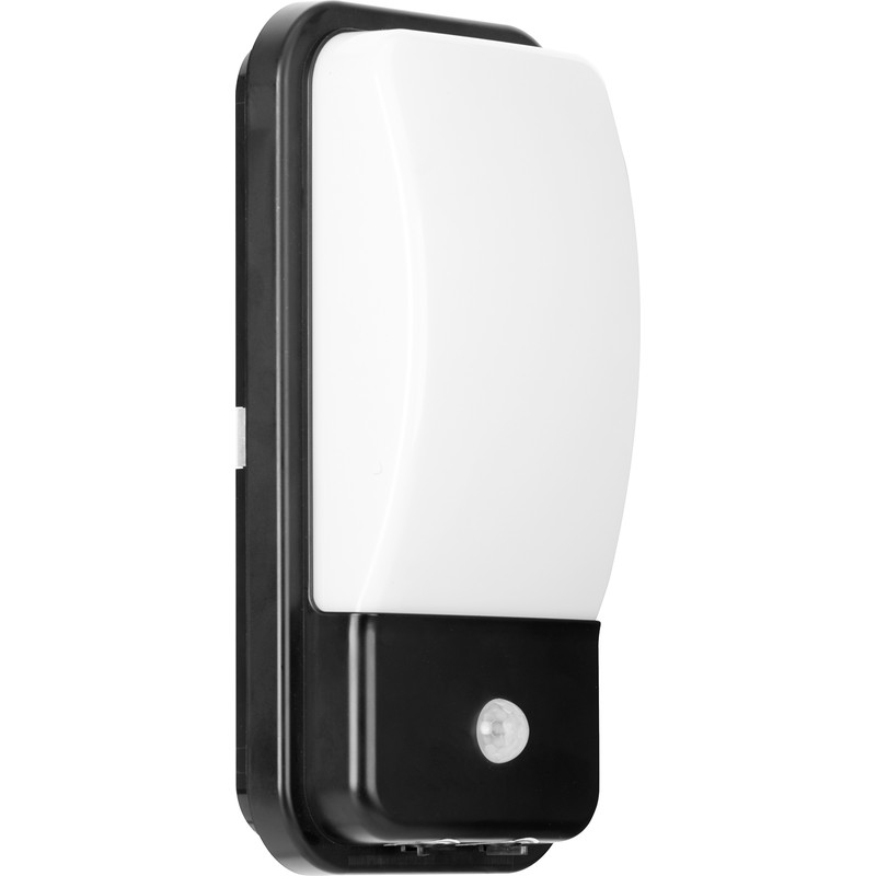 Enlite UtiliteX 10W IP65 Security PIR Bulkhead 10W Black 1100lm