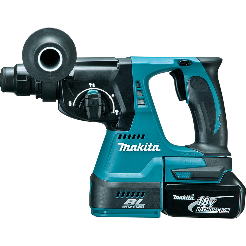 Makita DHR242RMJ 18V LXT Cordless Brushless SDS Plus Rotary Hammer Drill 2 x 4.0Ah