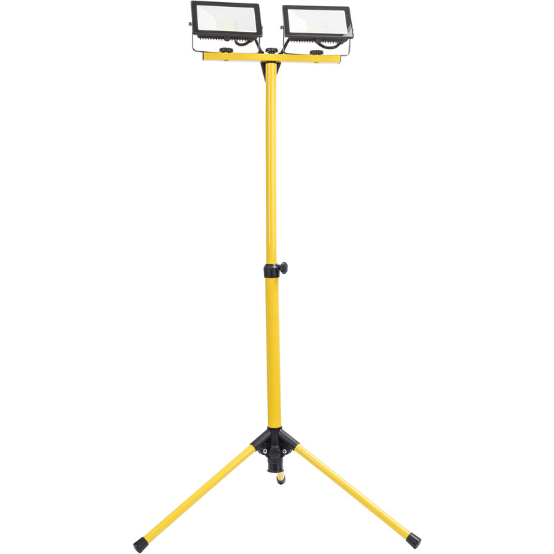 Lutec Colossus IP65 LED Work Light 2x30w 4800lm Yellow