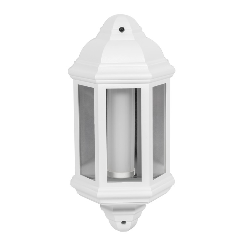LED PIR IP44 Half Lantern 7W White 540lm