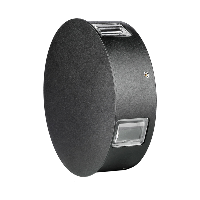 V-TAC 3W LED IP65 Wall Light Black 428lm 3000K