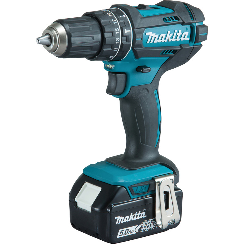 Makita 18V LXT Combi Drill 2 x 5.0Ah